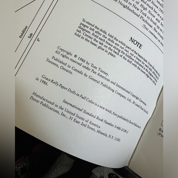 Grace Kelly Paper Dolls in Full Color by Tom Tierney uncut - Picture 2 of 7